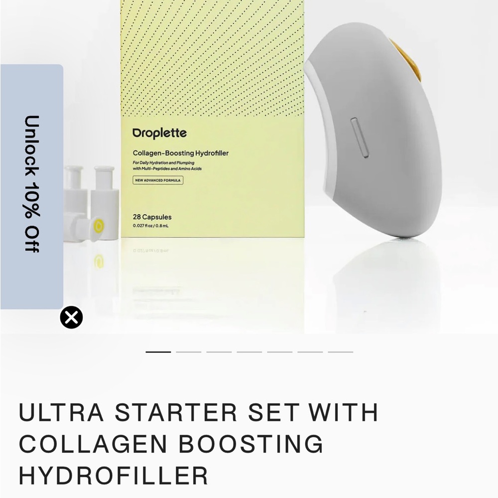 Droplette Ultra Starter Set - Gray Collagen-Boosting Hydrofiller